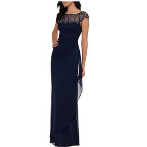 Xscape
Embellished Mock Wrap Gown